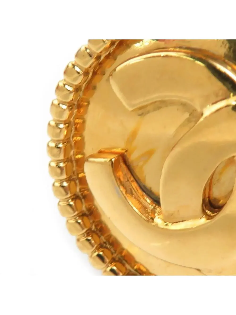 Auth Chanel Vintage Cc Logo Clip On #302869C37B